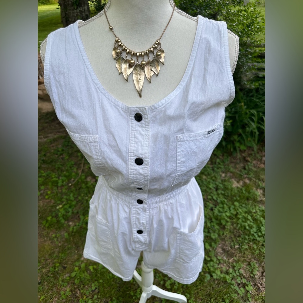 Vintage Romper 1990’s with elastic waist size M - Picture 4 of 7